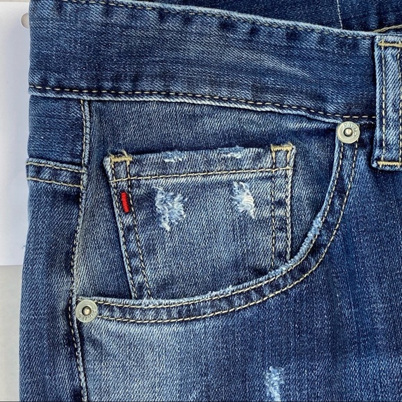 Premium Mood Denim Superior Jeans, Distressed, Button Fly, Slim, Made in Italy - Picture 5 of 16